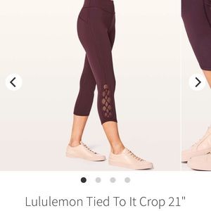 Lululemon Tied to it crop